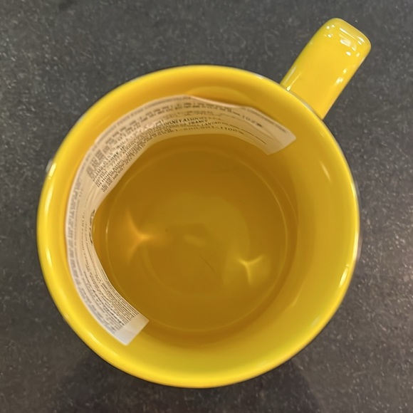 Tall Disney Minnie Mouse Black Yellow Polka Dots Mug Cup - Rare - Picture 7 of 9